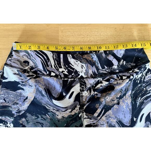 Simply Vera Vera Wang Women Leggings Large Geometric Cropped Athleisure Gym - Picture 4 of 7